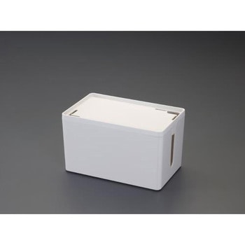 230x140x132mm ケーブル用ボックス(ホワイト) エスコ