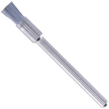 3.2mm/3.2mm軸 軸付ブラシ(スチールワイヤー/2本入) エスコ
