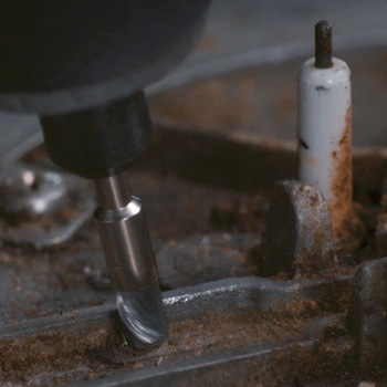 3.2mm/3.2mm軸 軸付ブラシ(スチールワイヤー/2本入) エスコ