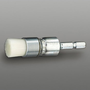 15mm 六角軸 軸付ブラシ(エンド型/ナイロン) エスコ