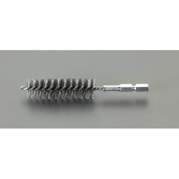 10mm 六角軸付チューブラシ(スチール) エスコ