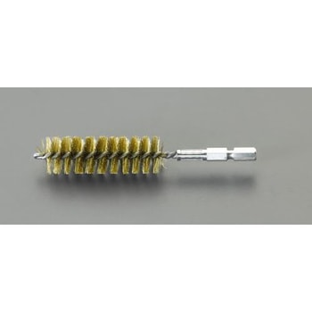 10mm 六角軸付チューブラシ(真鍮) エスコ