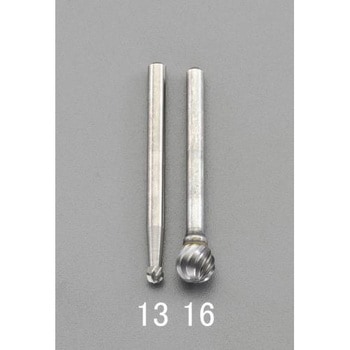 3.0x2.7x38mm/3mm軸 超硬カッター(ステンレス・快削) エスコ