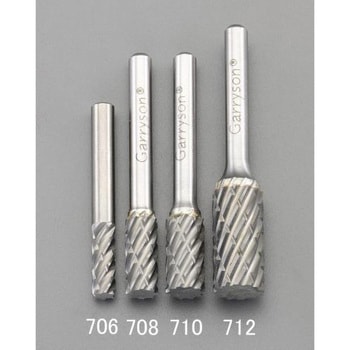 6x19mm/6mm軸 超硬カッター(鉄・鋳物用・快削) エスコ