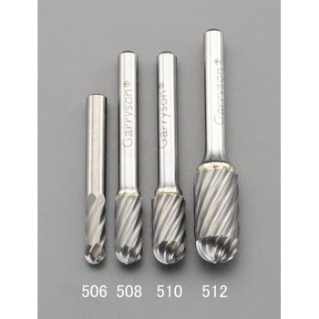 [快削] 8x19mm/6mm軸 超硬カッター(ステンレス用) エスコ