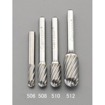 [快削]10x19mm/6mm軸 超硬カッター(ステンレス用) エスコ