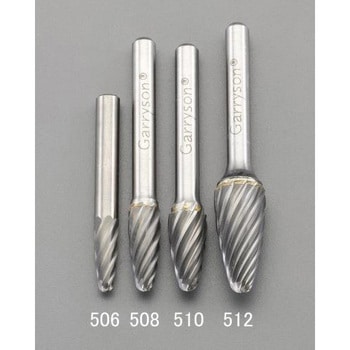 [快削]12x25mm/6mm軸 超硬カッター(ステンレス用) エスコ
