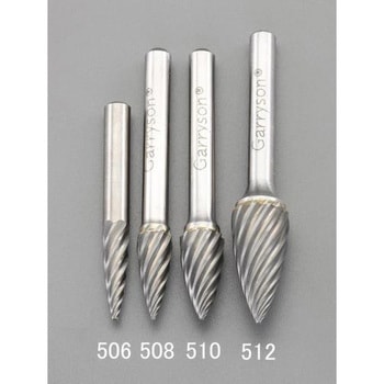 [快削] 6x16mm/6mm軸 超硬カッター(ステンレス用) エスコ