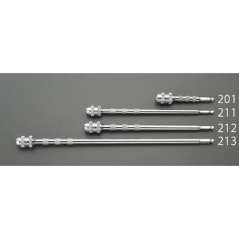 13x305mm エクステンションバー(アーバー用/ワンタッチ) エスコ