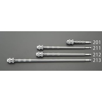 13x457mm エクステンションバー(アーバー用/ワンタッチ) エスコ