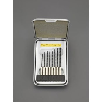 2.5-4.2mm/8本組 六角軸ドリル(HSS) エスコ