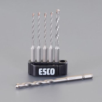 3.0-6.0mm/6本組 マルチドリル(六角軸) エスコ