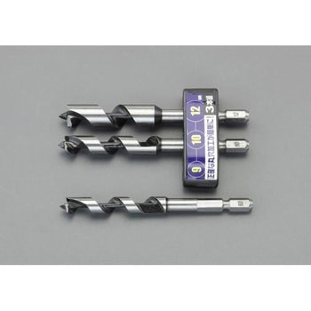9-12mm オーガビット(3本組・六角軸) エスコ