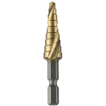 4-12mm ステップドリル(1/4"六角軸・HSS) エスコ