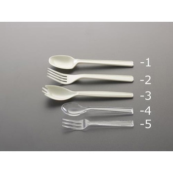 123mm プラスチックスプーン(透明/100本) エスコ