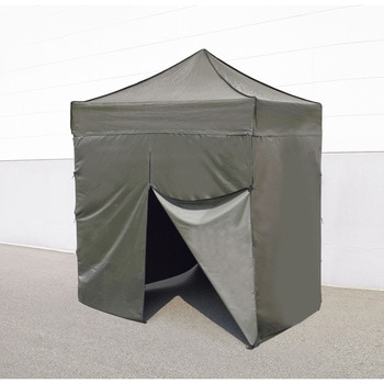 2.0x2.0m 四脚テント(OD色/張ロープ冠付) エスコ