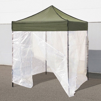 2.0x2.0m 四脚テント(OD色/張ロープ冠付) エスコ