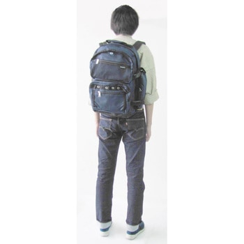 特売 EA927CH-9 1個 バックパック(ブラック) 343x203x508mm/30L 工具差し・腰袋
