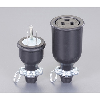 AC125V/15A 防水コネクター(接地2P) エスコ