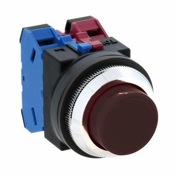 1b/30mm 押しボタンスイッチ(突型/黒) エスコ