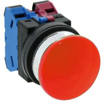 1a-1b/30mm 押しボタンスイッチ(大型/赤) エスコ
