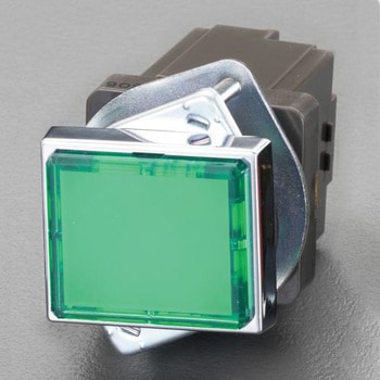 AC100V  LED表示燈(角型・緑) エスコ