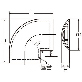 117mm ワゴンモールコーナー(グレー) エスコ