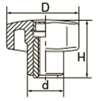 M6 雌ねじノブ - エスコ