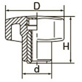 M8 雌ねじノブ エスコ