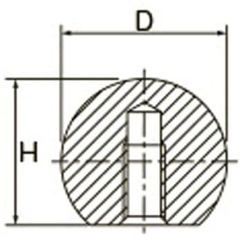 M6x20mm 雌ねじボール(ステンレス製) エスコ