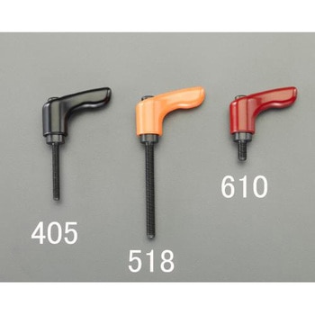 M5x30mm 雄ねじミニクランプレバー(レッド) - エスコ