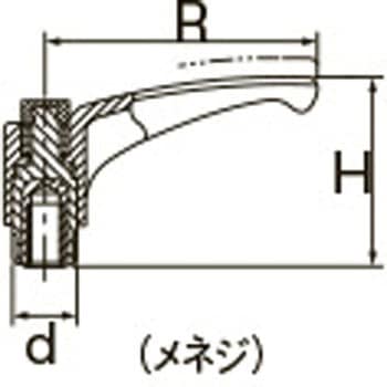 M5 雌ねじクランプレバー(操作レバー付) エスコ