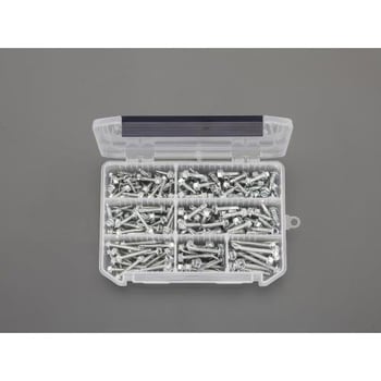 ピアスビスセット(六角頭/鉄三価クロメート) エスコ