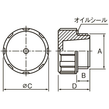 G1.1/4" オイルキャップ エスコ