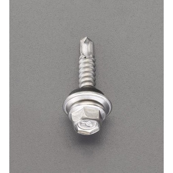 6x45mmピアスビス(六角頭シール付/ステンレス/30本 - エスコ