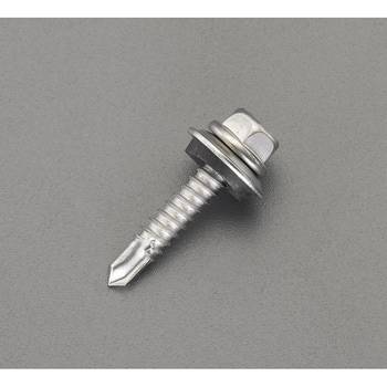 6x45mmピアスビス(六角頭シール付/ステンレス/30本 - エスコ