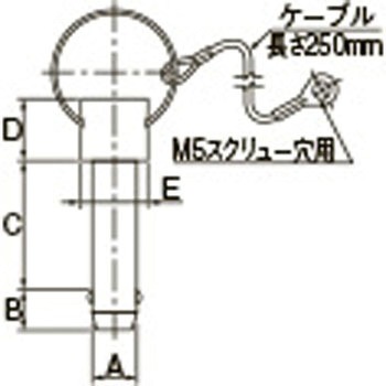 10x 60mm ボールロックピン エスコ
