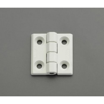50x50mm フラットヒンジ(ポリアミド/グレーホワイト) エスコ