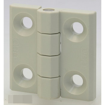 50x50mm フラットヒンジ(ポリアミド/グレーホワイト) エスコ