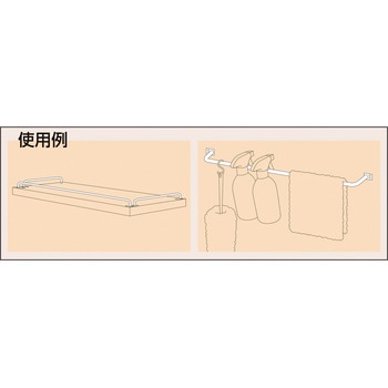 26x300mm スチールバー(黒塗料) エスコ