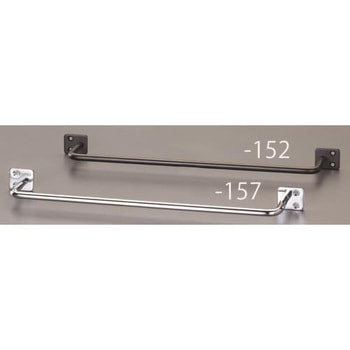 46x300mm スチールバー(黒塗料) エスコ