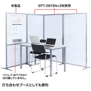 800x500x1602mm パーテーション(ホワイトボード仕様) エスコ