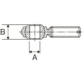 M12xP1.75 ロッドエンド(雄ねじ) エスコ
