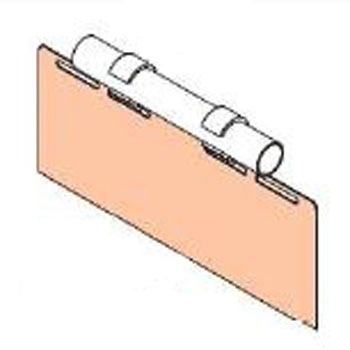 120x300mm [パイプラック用]ラベルケース エスコ