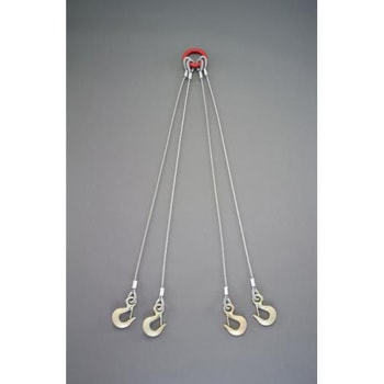 2.0 tonx2.0m  ワイヤースリング(4本懸け) エスコ