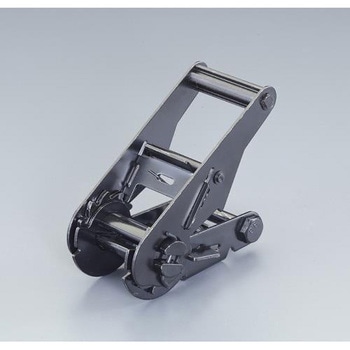 38mm/1000kg バックル(ラチェット式/スチール黒メッキ) エスコ