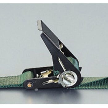 25mmx6.0m/230kg ベルト荷締機(ラチェット式/OD) エスコ