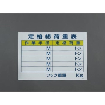 450x600mm クレーン作業標識 エスコ