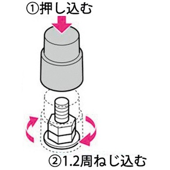 M27-33 アンカーボルト用保護カバー(チョコ) エスコ