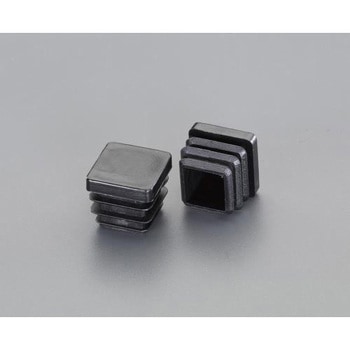 50x 50mm 角型保護キャップ(クロ/2個) エスコ